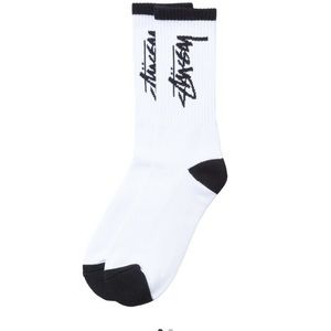 STUSSY Slanted Socks Brand new in white
